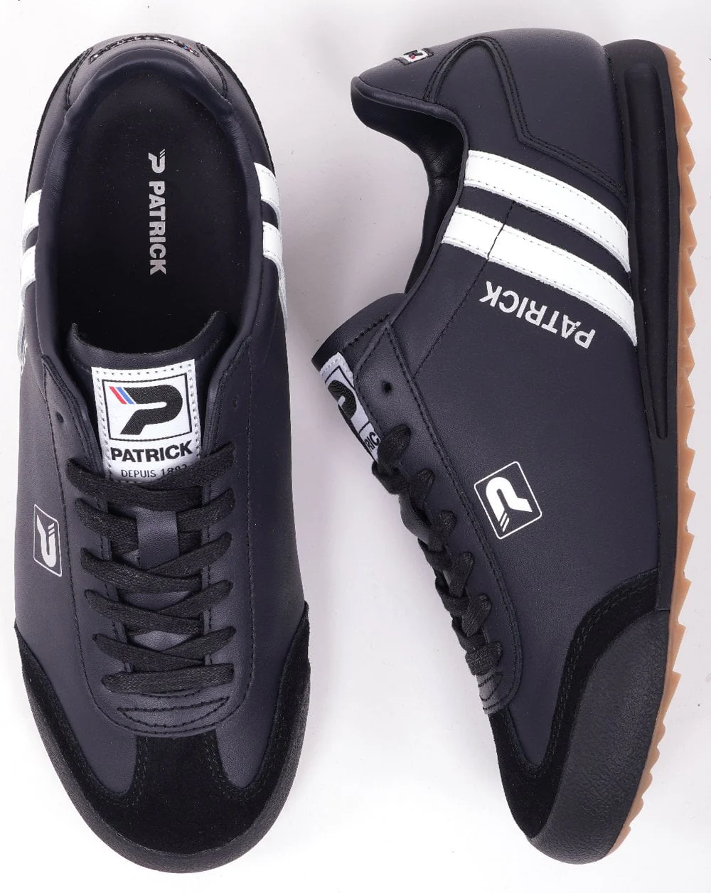 Patrick Original Trainers Black /White - Image 4