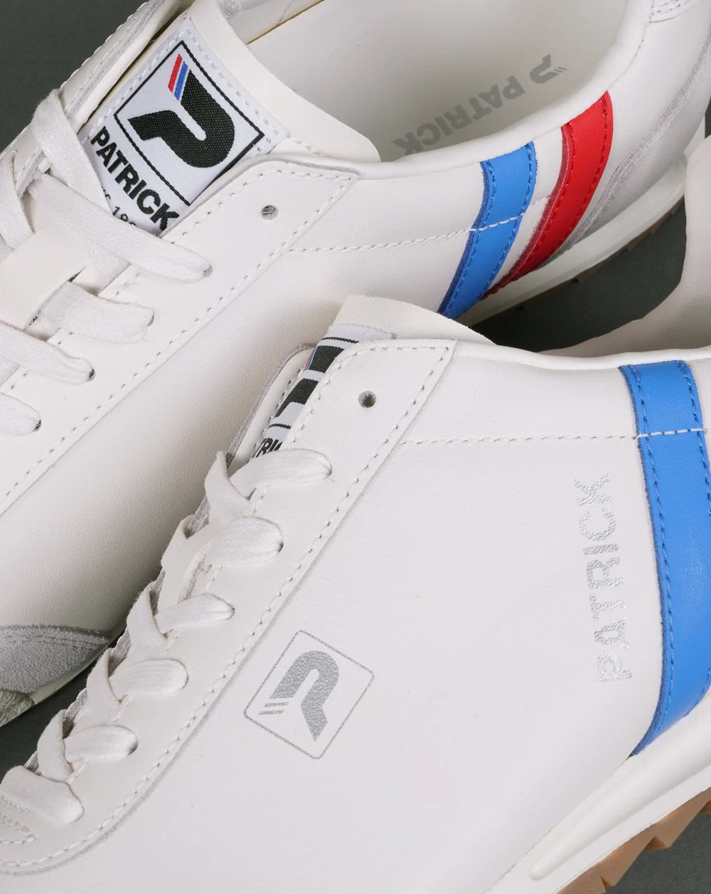 Patrick Original Trainers White Blue Red - Image 4