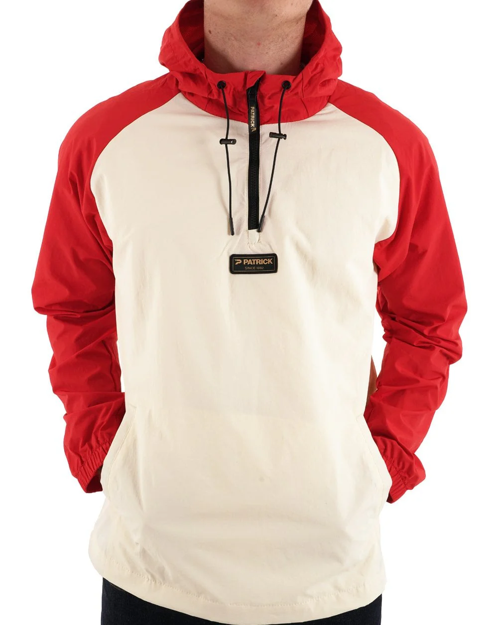 Patrick Overhead Jacket Ecru / Red - Image 2