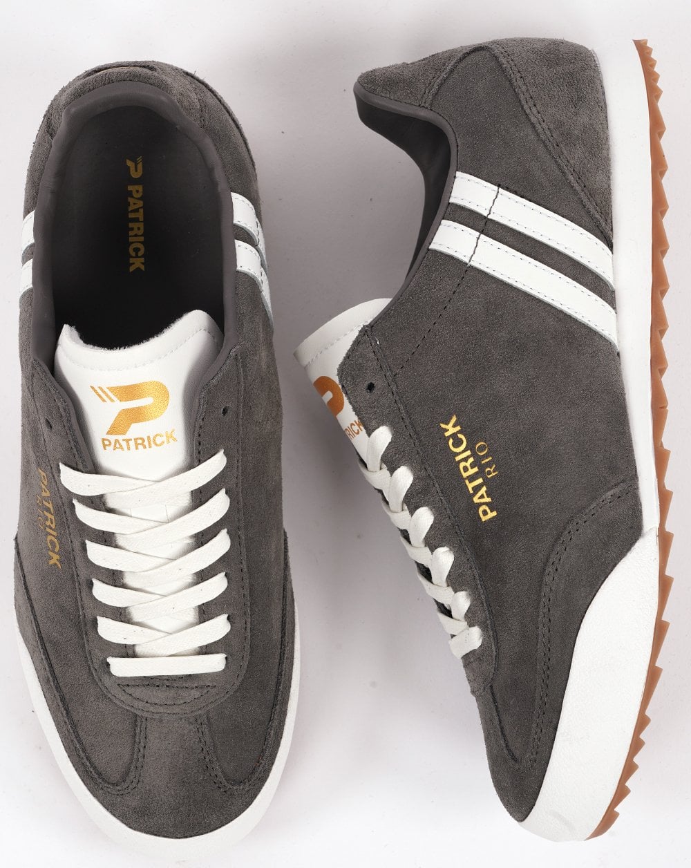 Patrick Rio Trainers Grey/White - Image 4