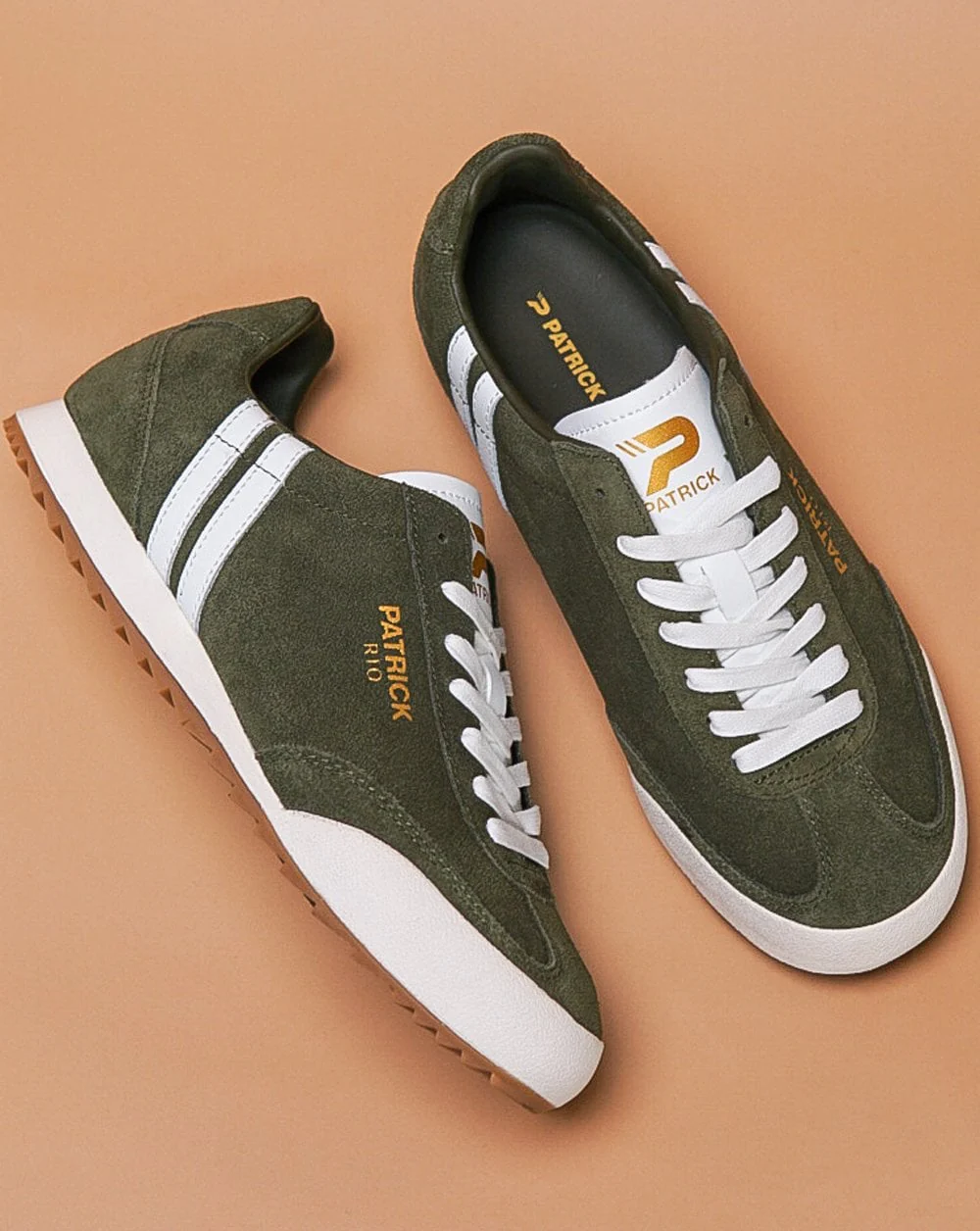 Patrick Rio Trainers Olive Green - Image 2