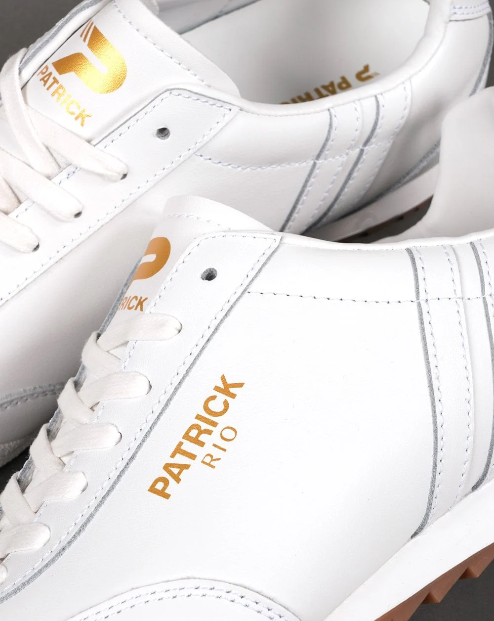 Patrick Rio Trainers White Leather - Image 3
