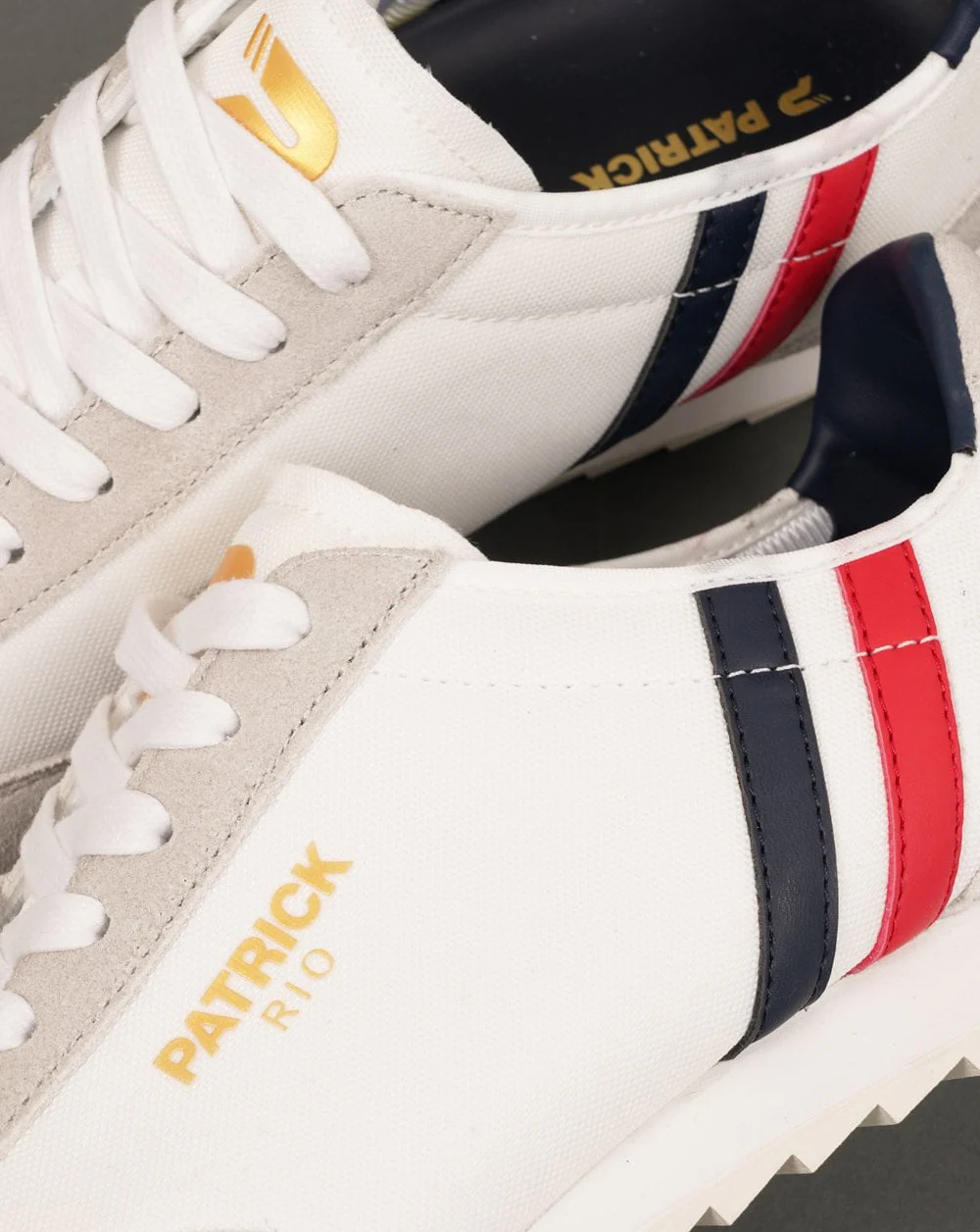 Patrick Rio Trainers White Navy Red - Image 4