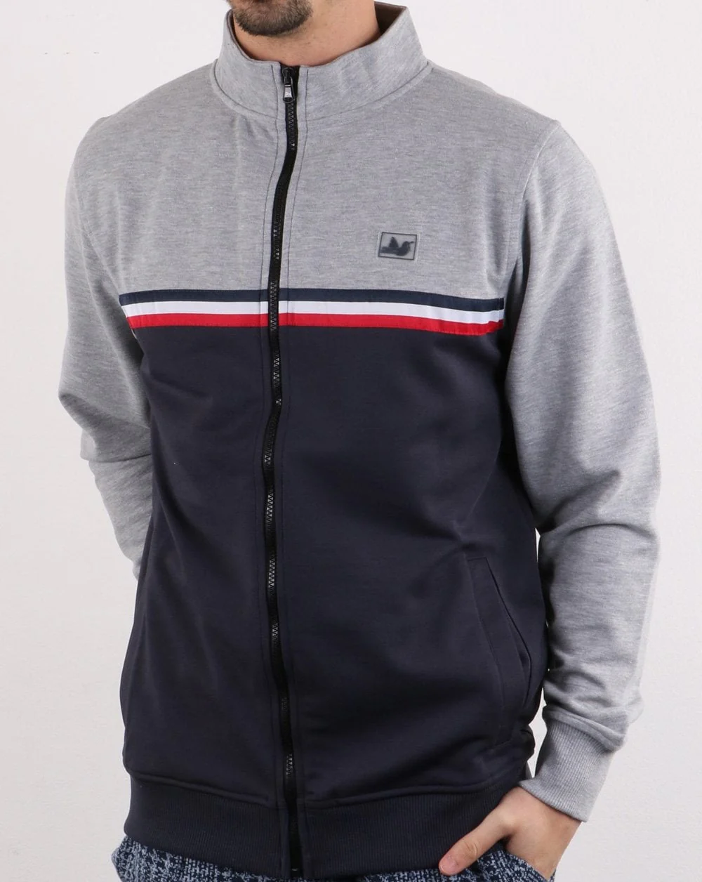 Peaceful Hooligan Joshua Track Top Grey - Image 2
