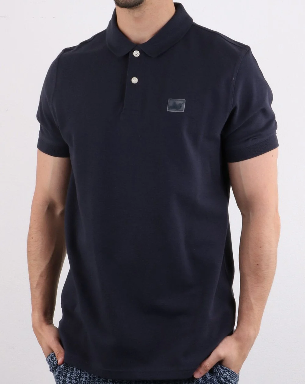 Peaceful Hooligan Quinn Polo Shirt Navy