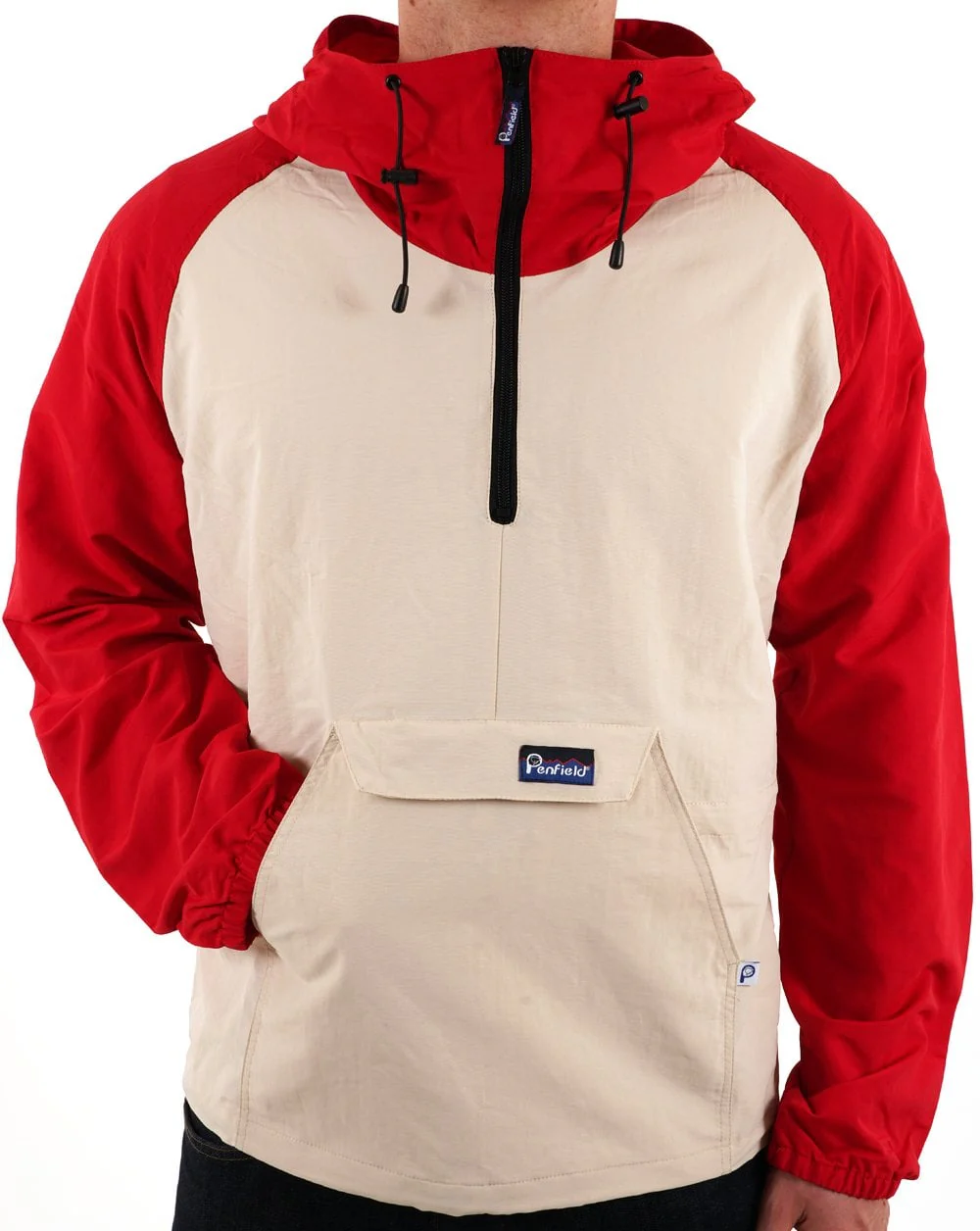 Penfield 50th Anniversary Pac Jac Jacket Anorak Ecru/Red - Image 4