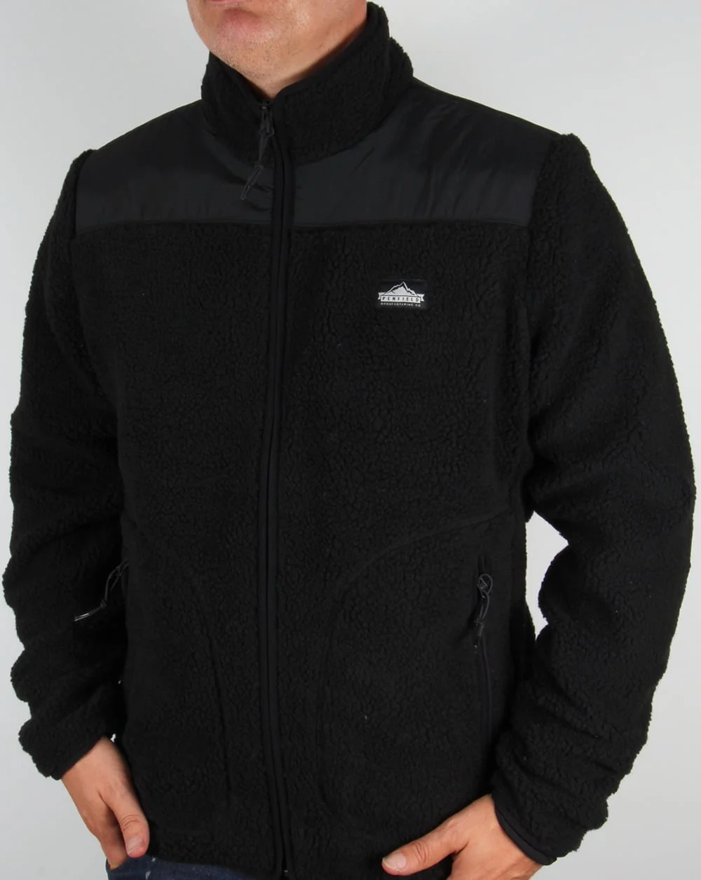 Penfield Mattawa Fleece Jacket Black - Image 3