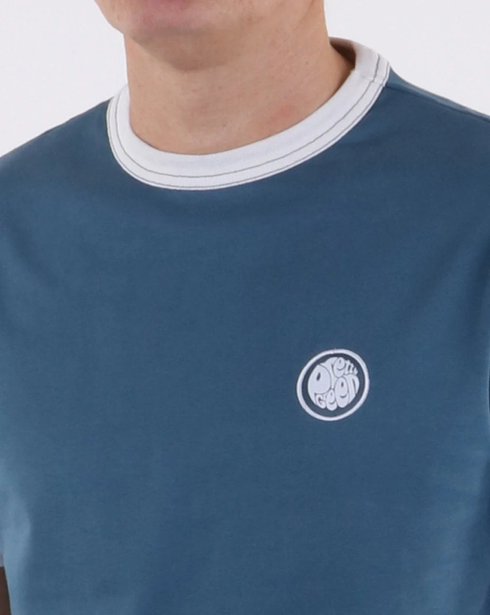 Pretty Green Badge T-shirt Blue - Image 2