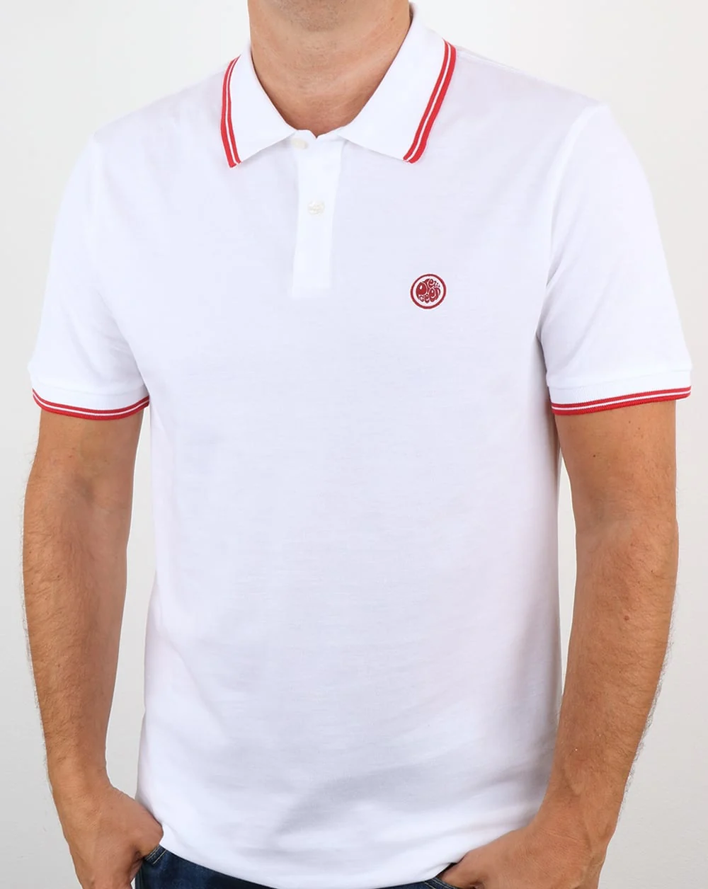 Pretty Green Barton Polo Shirt White