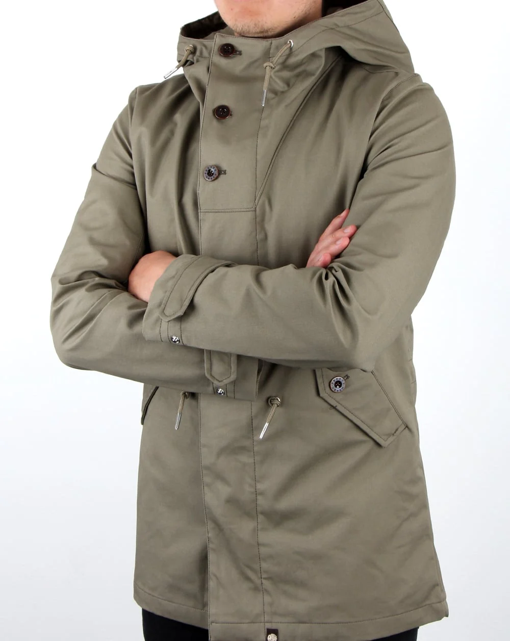 Pretty Green Baxter Parka Green - Image 3