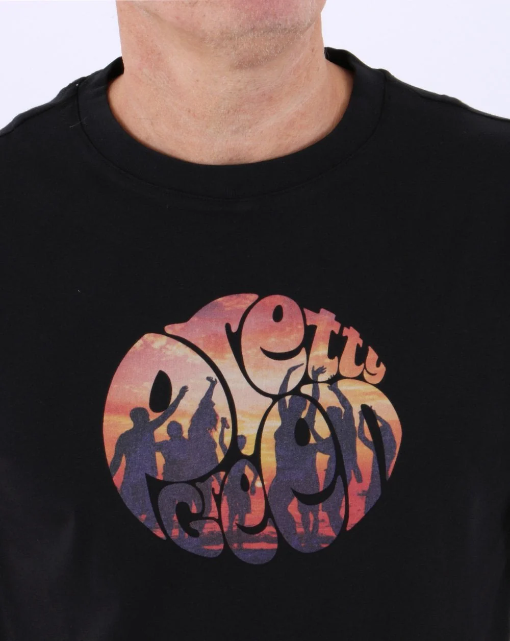 Pretty Green Beach Party T-shirt Black - Image 2