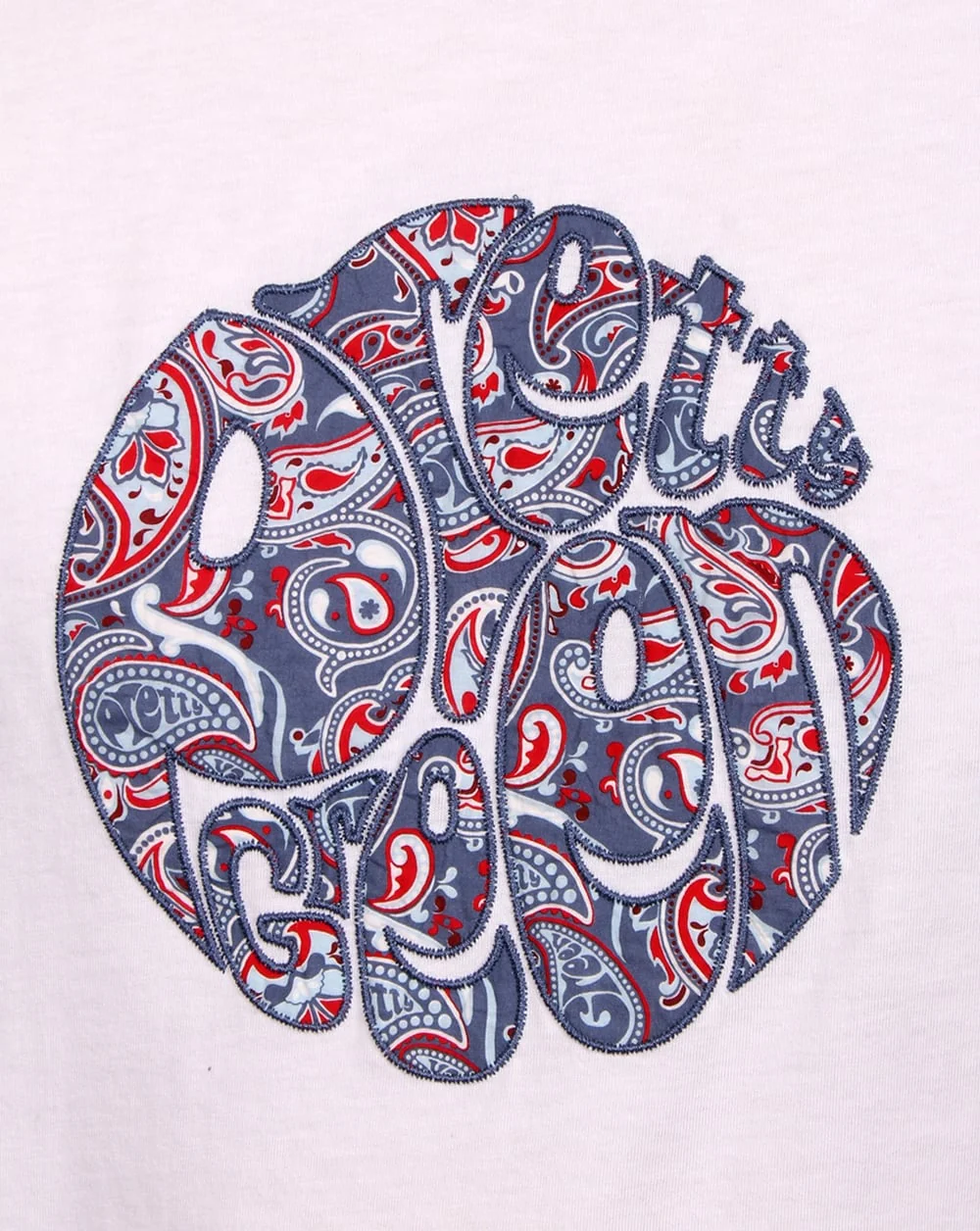 Pretty Green Camley Paisley Applique T Shirt White - Image 2