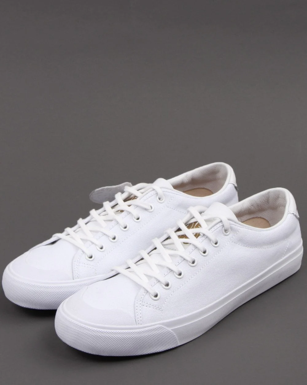 Pretty Green Canvas Trainer White - Image 3