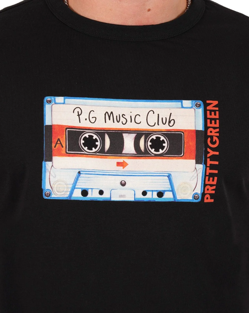 Pretty Green Cassette T-shirt Black - Image 2