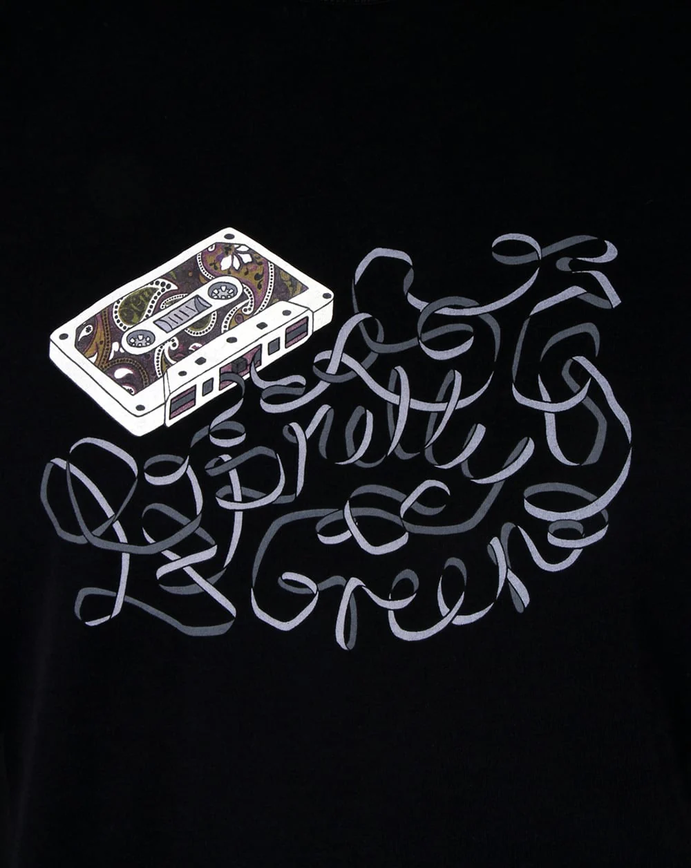 Pretty Green Cassette T-shirt Black - Image 2