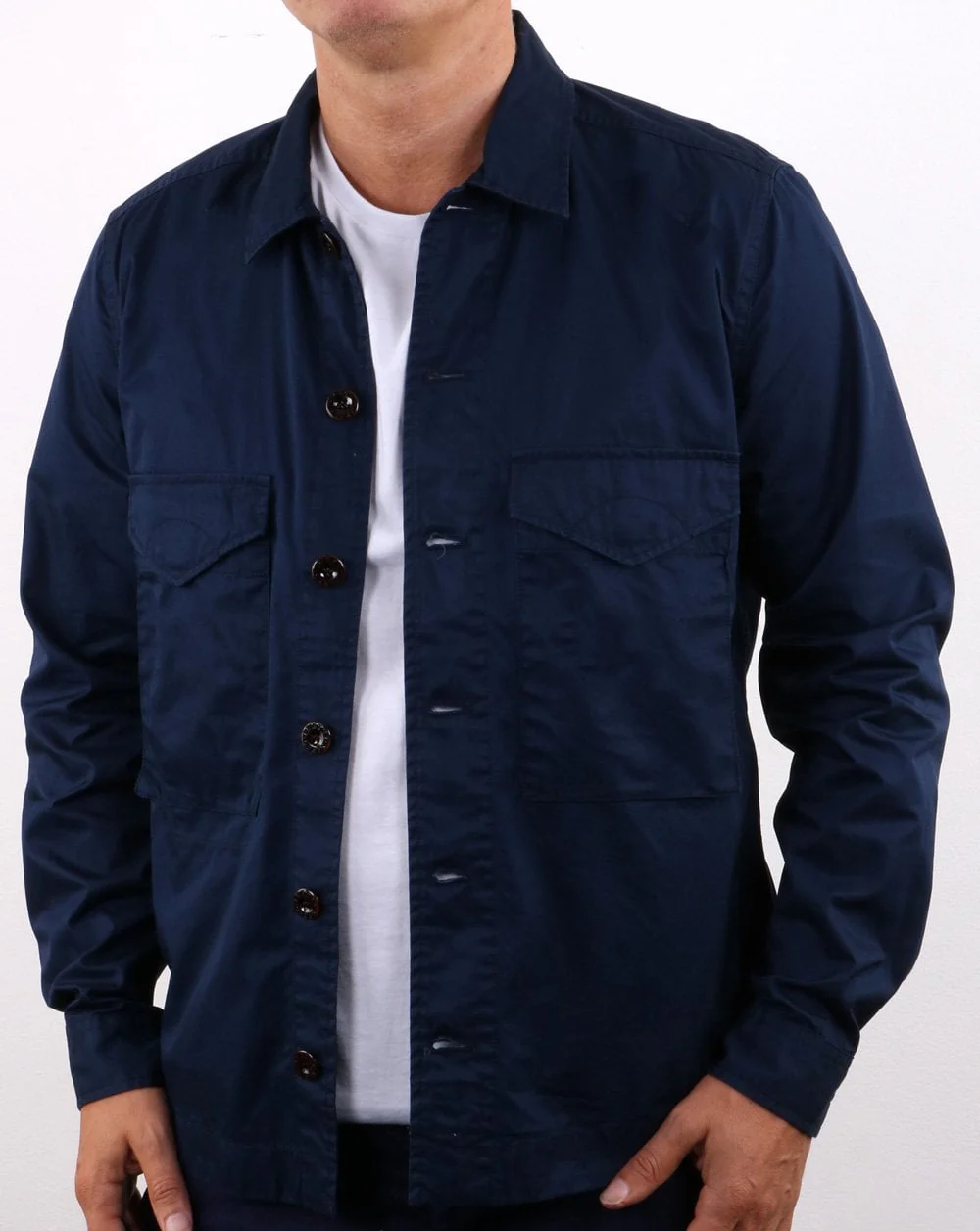 Pretty Green Conor Overshirt Navy - Image 3