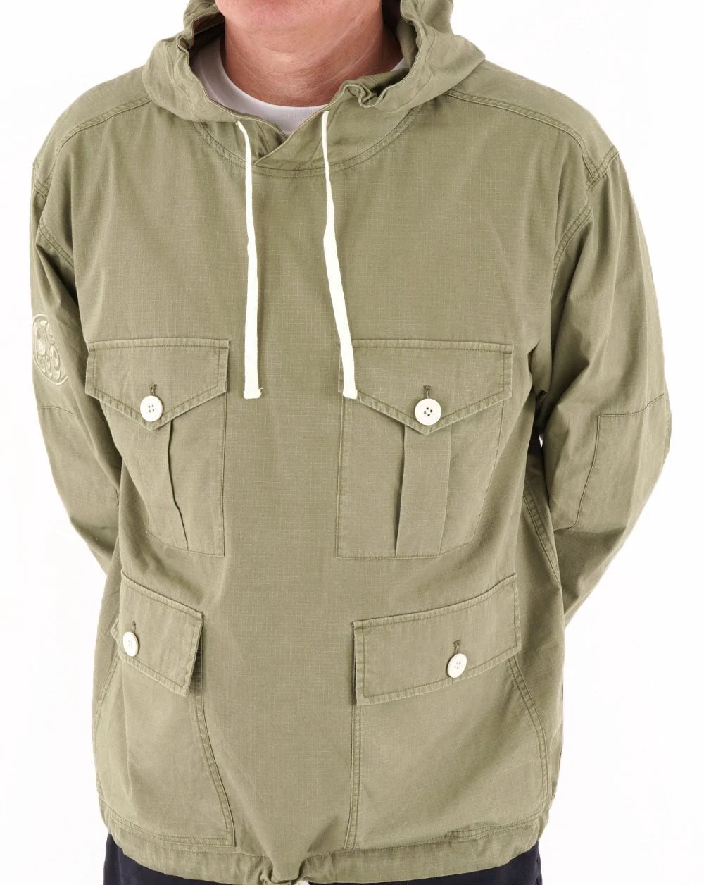 Pretty Green Creedence Smock Light Khaki - Image 2