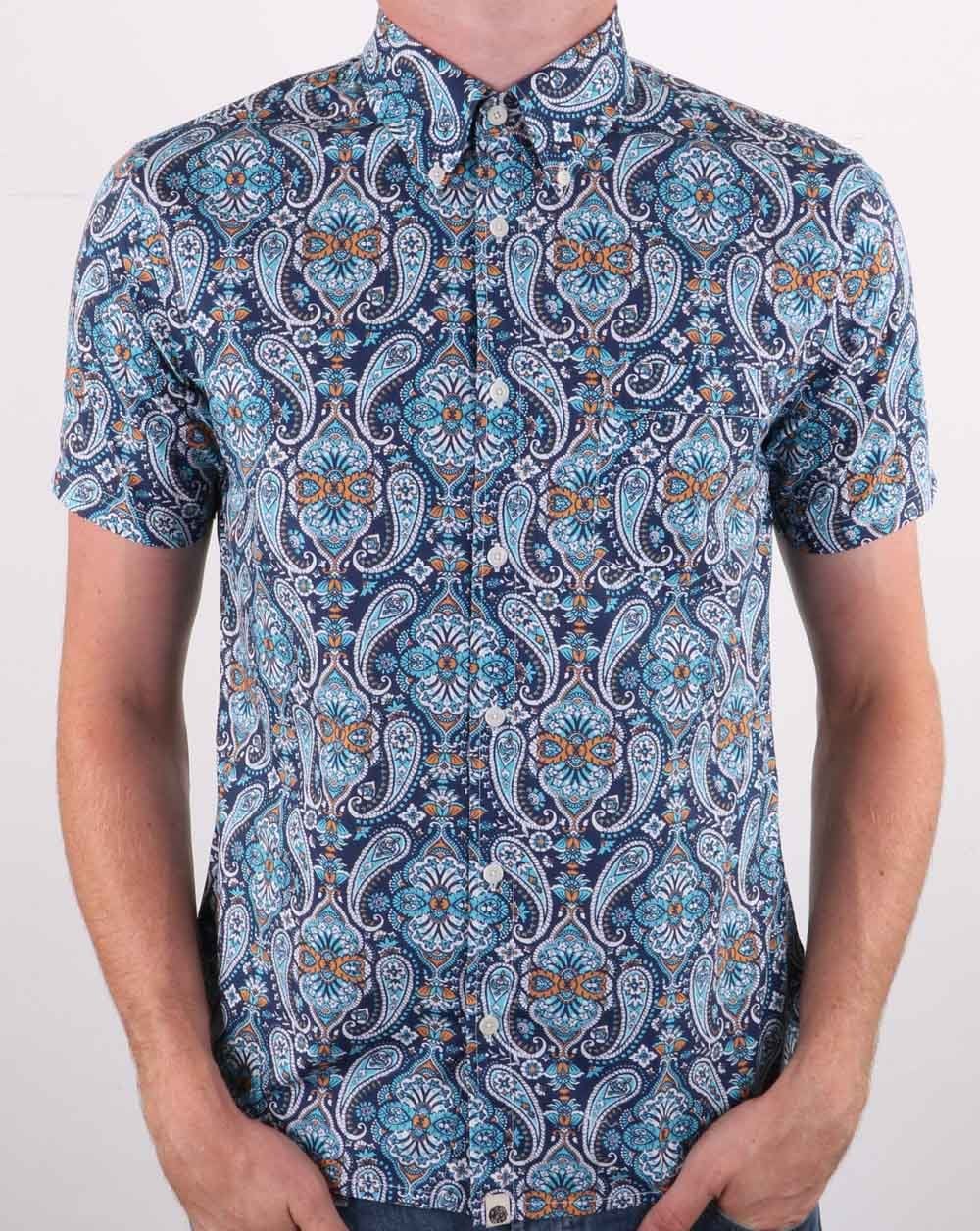 Pretty Green Daytona Resort Shirt Navy - Image 2