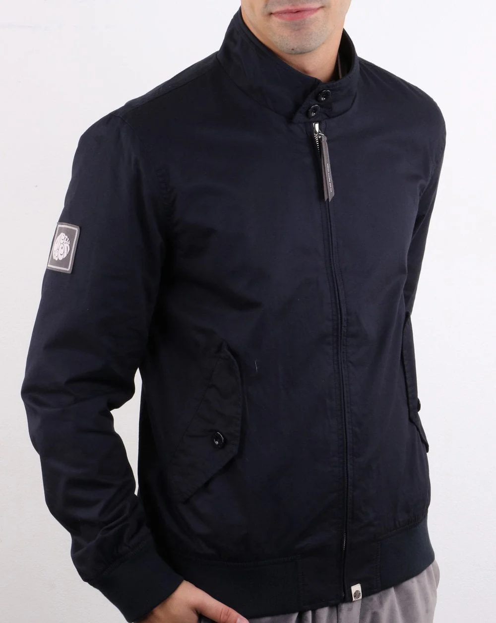 Pretty Green Derwent Harrington Jacket Navy - Image 3