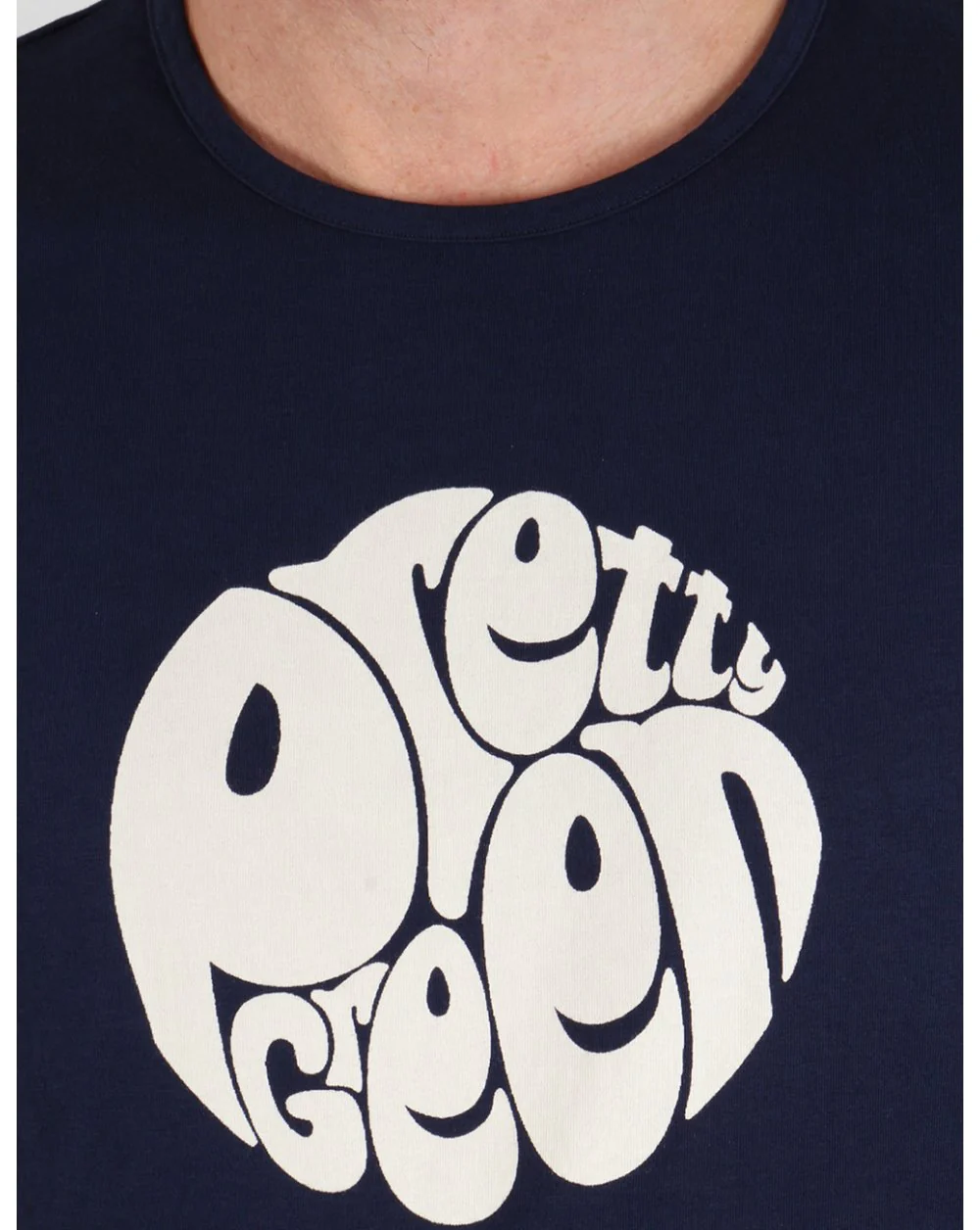 Pretty Green Eastfields Logo T-shirt Navy Blue - Image 2