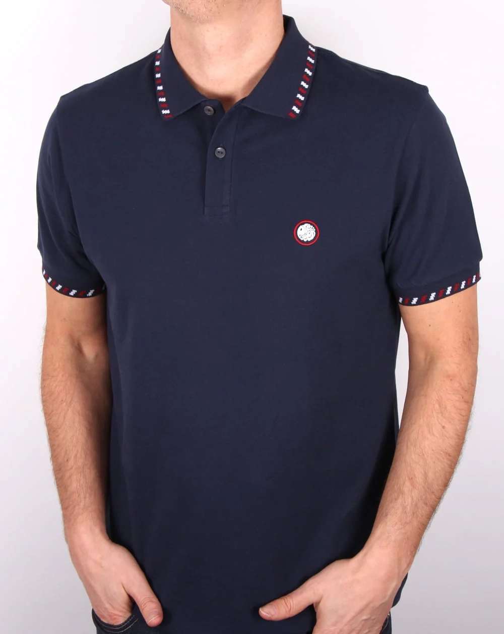 Pretty Green Elmwood Polo Shirt Navy - Image 4