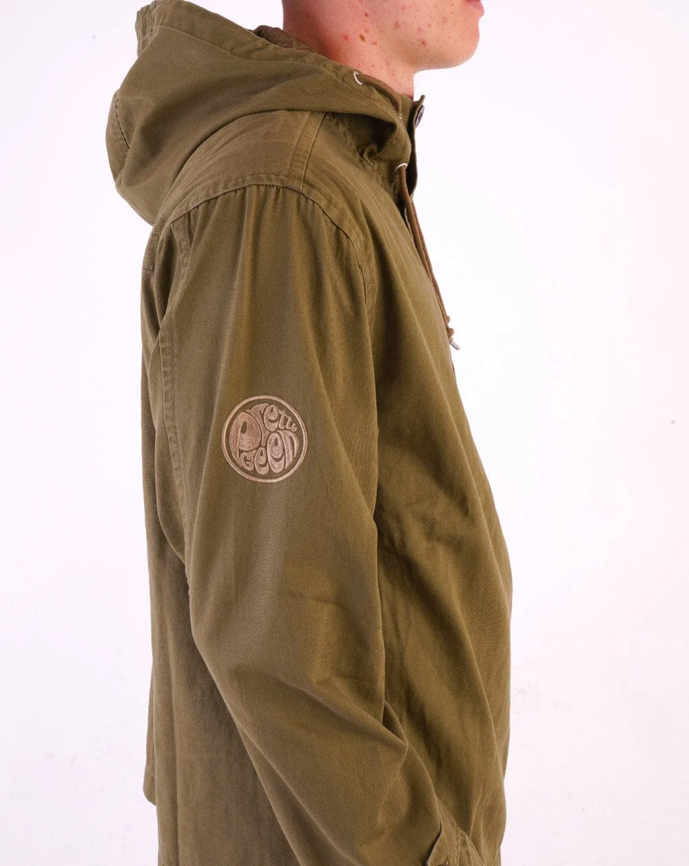 Pretty Green Forrest Smock Khaki Green - Image 4