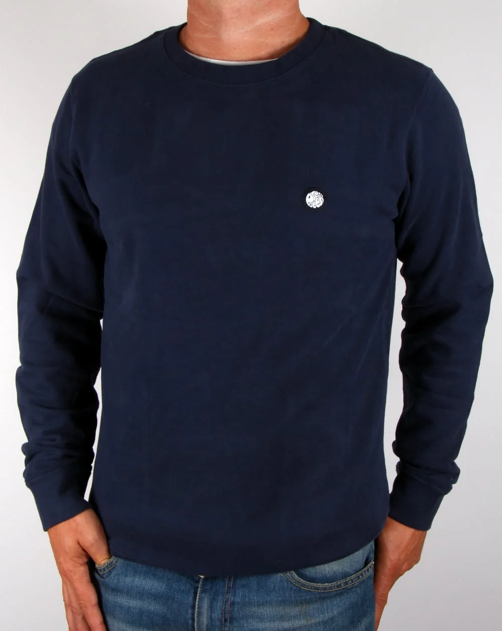 Pretty Green Foxlair Sweat Navy - Image 3