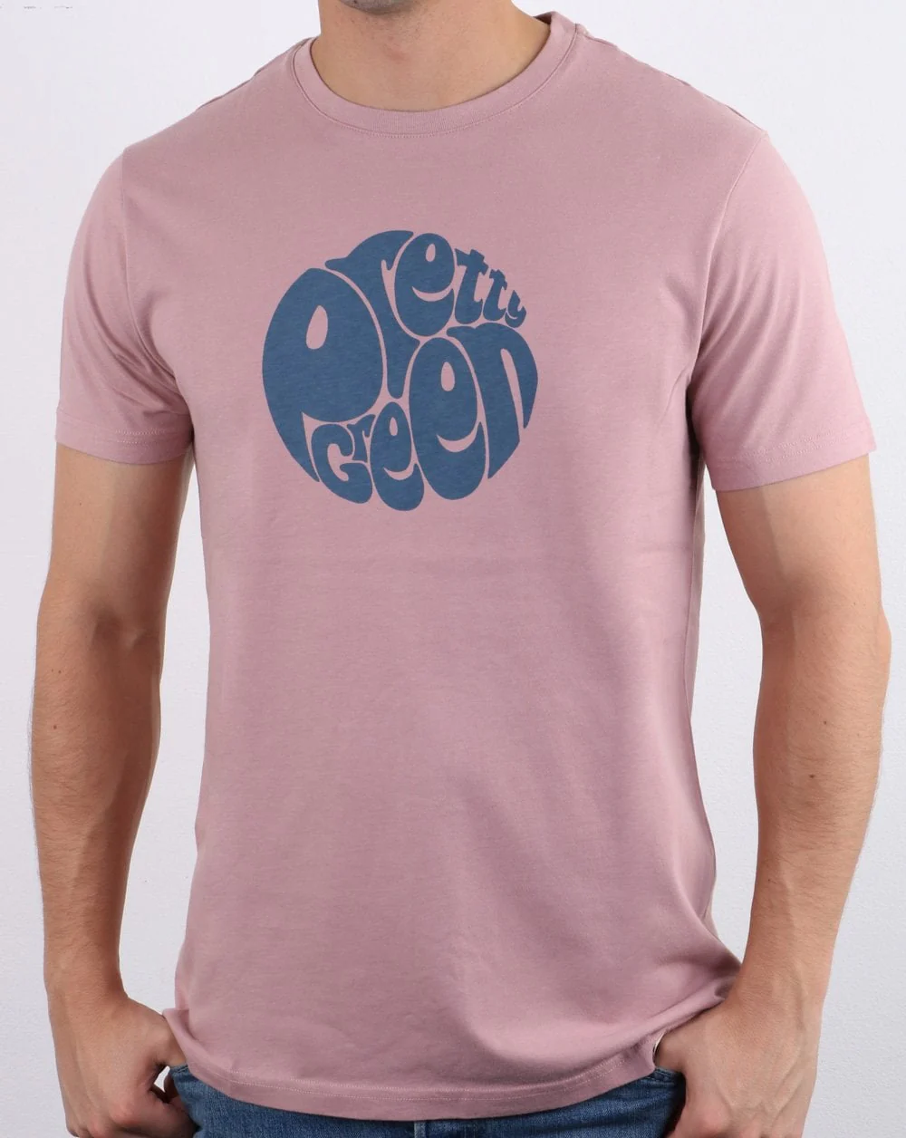 Pretty Green Gillespie Logo T Shirt Pink