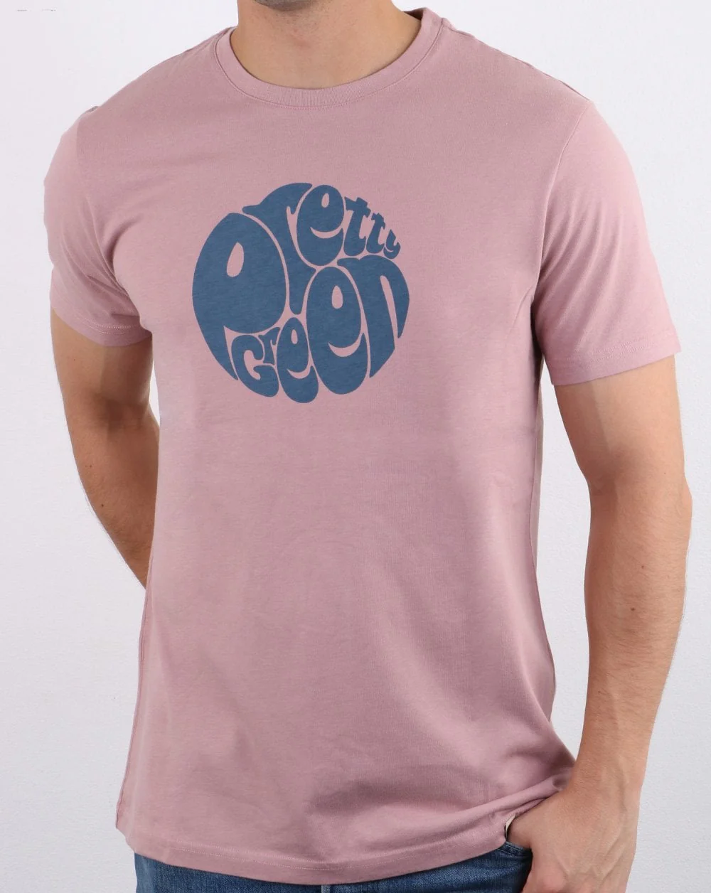 Pretty Green Gillespie Logo T Shirt Pink - Image 2