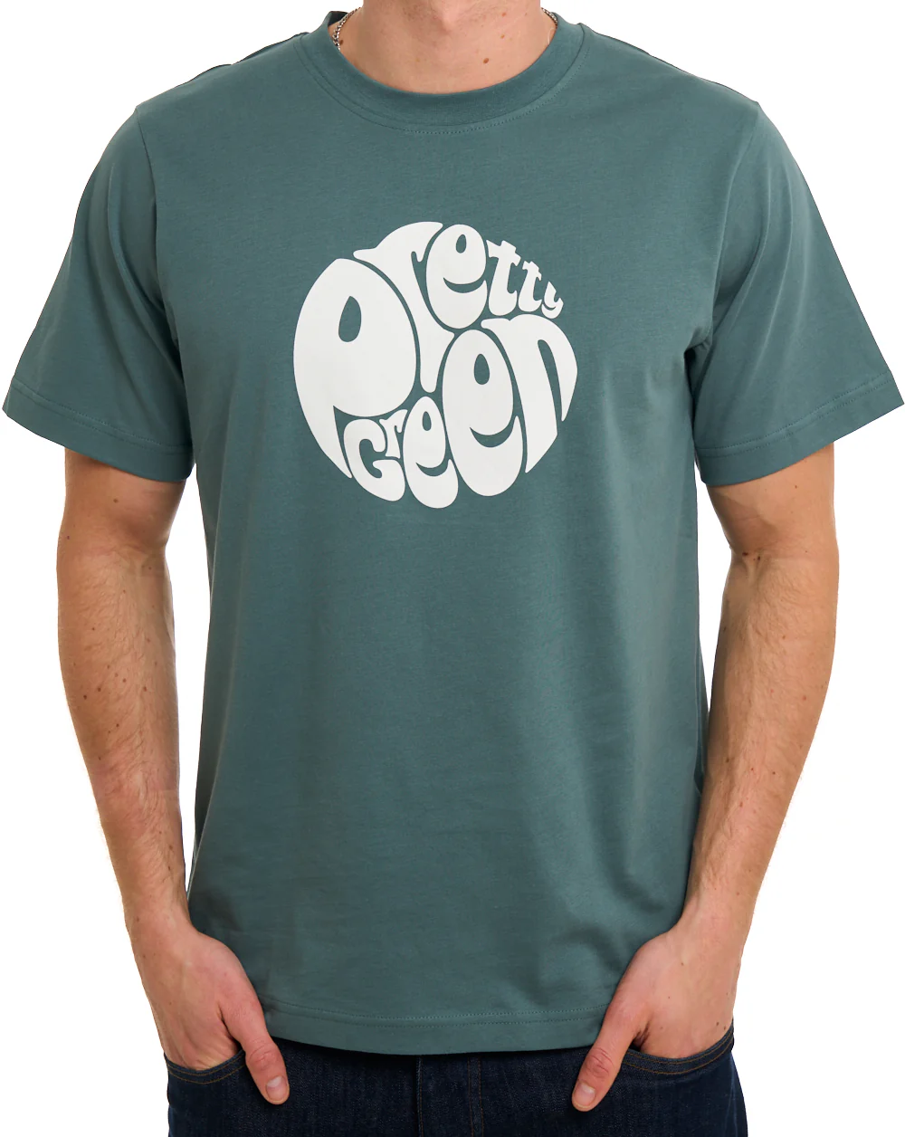 Pretty Green Gillespie Logo T Shirt Teal
