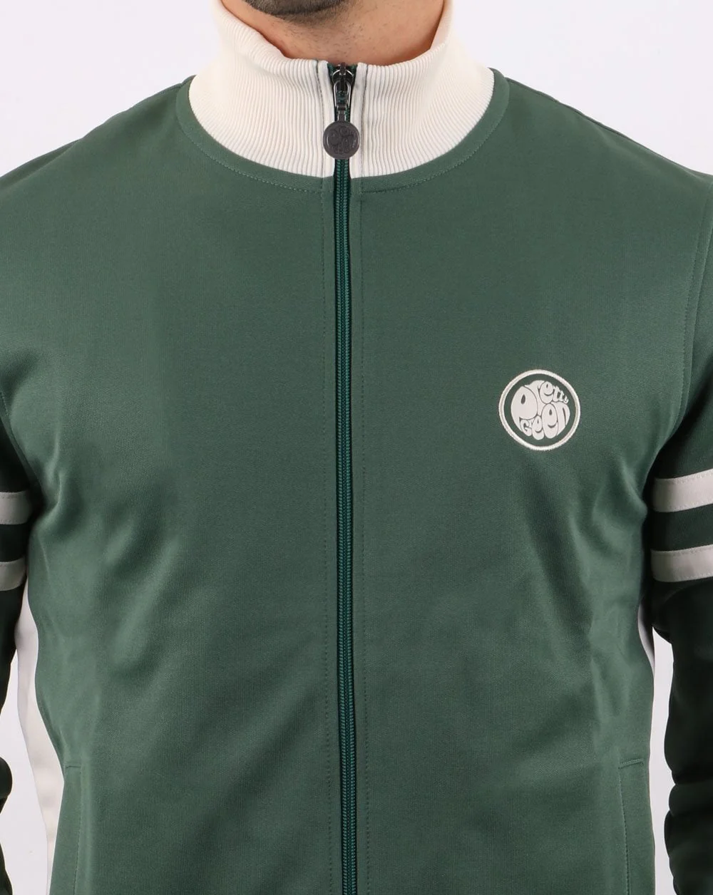Pretty Green Hawkins Track Top Green - Image 4