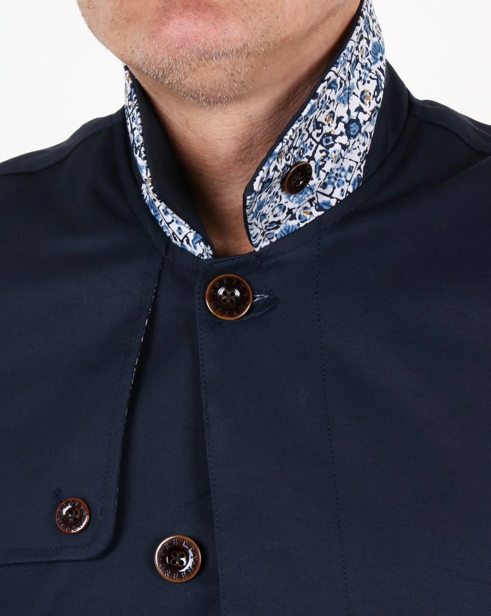 Pretty Green Layton Mac Navy - Image 2