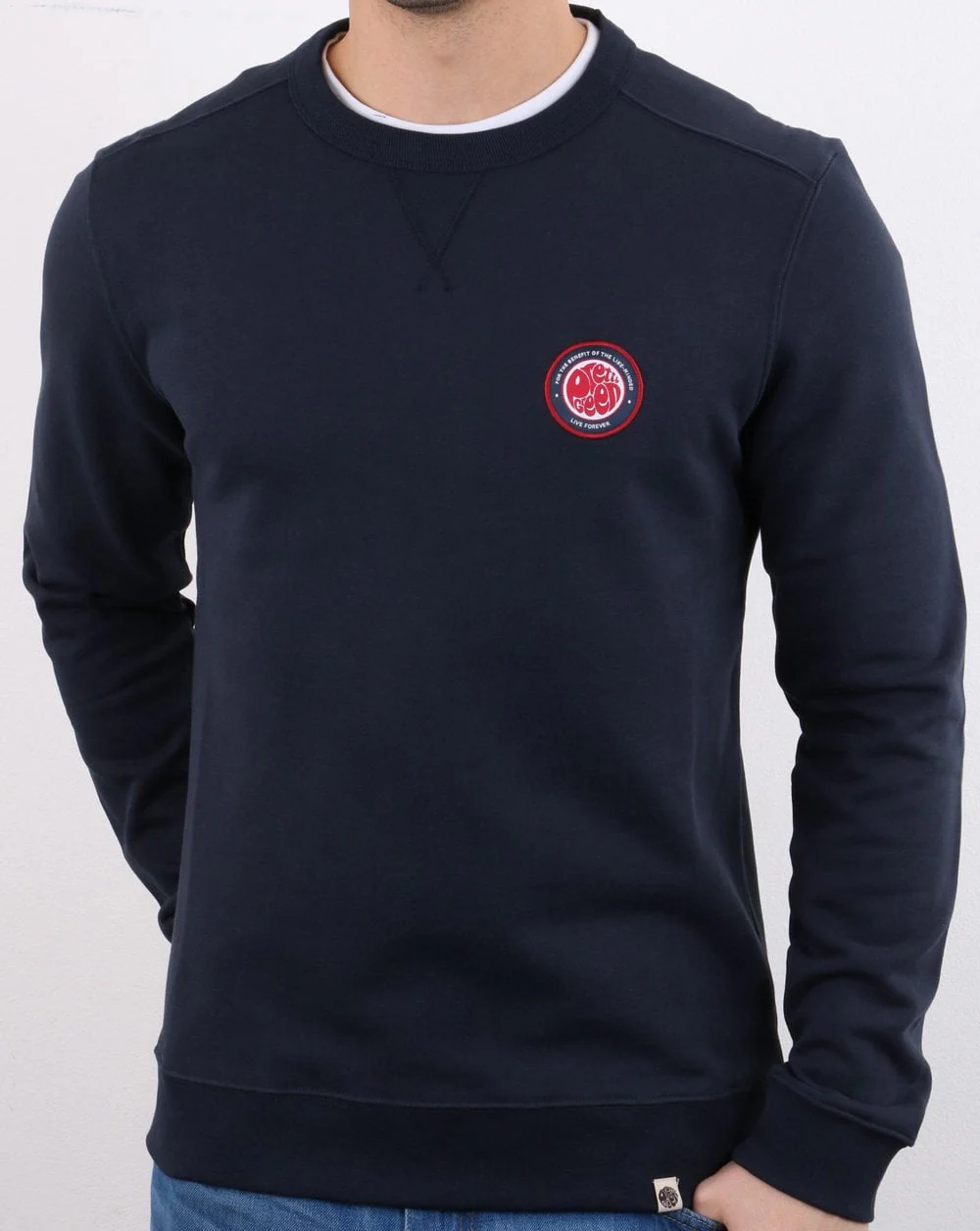 Pretty Green Likeminded Sweatshirt Navy - Image 3