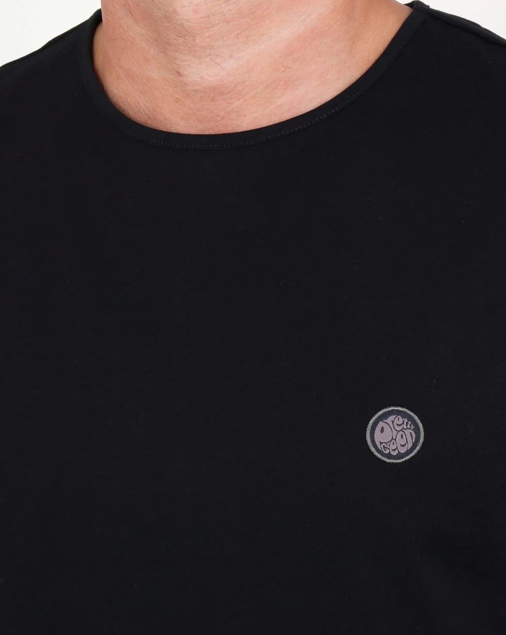 Pretty Green Mitchell Long Sleeve T Shirt Black - Image 2
