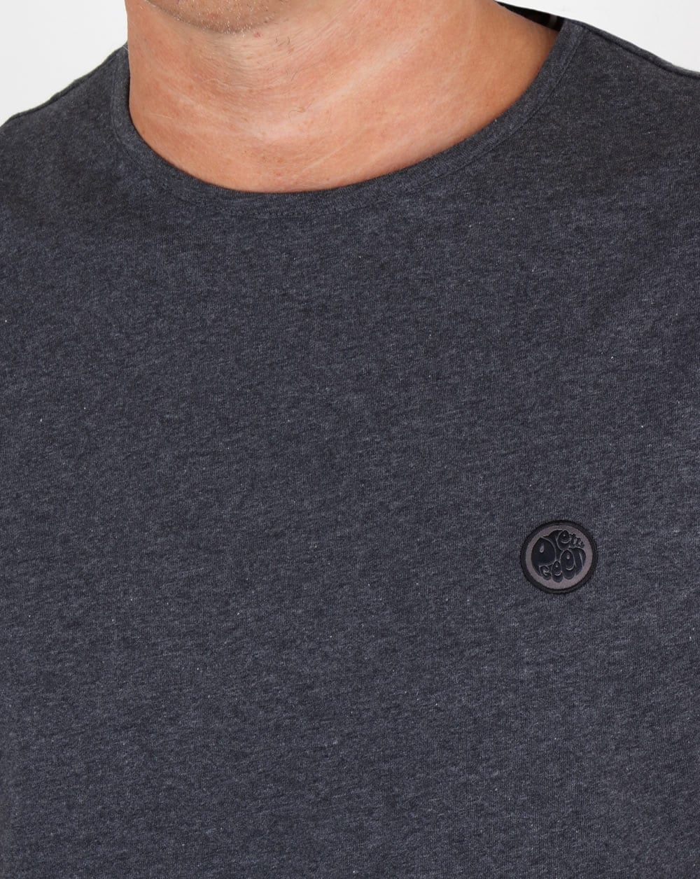 Pretty Green Mitchell T Shirt Dark Grey Marl - Image 2