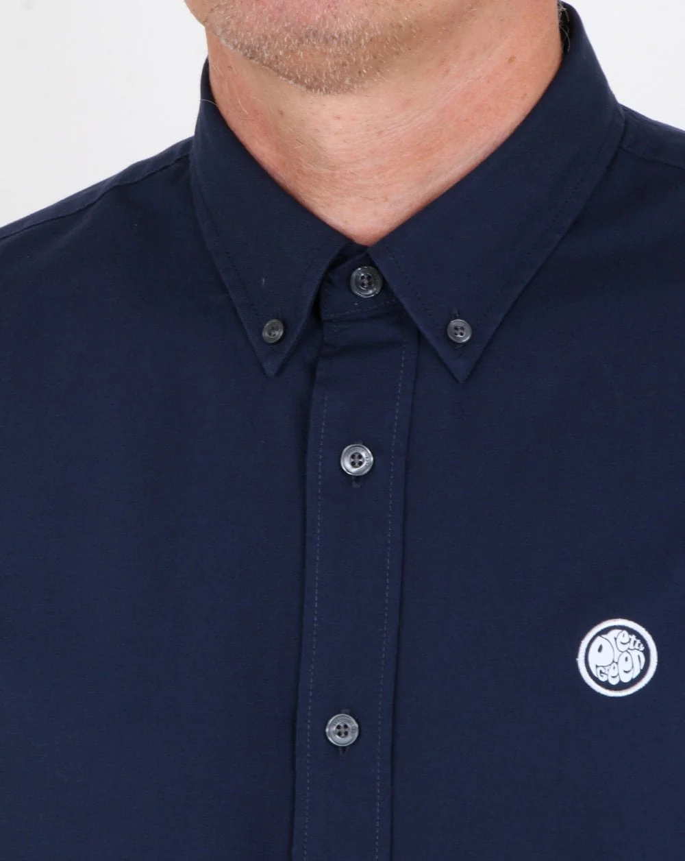 Pretty Green Oxford Shirt Dark Navy - Image 2