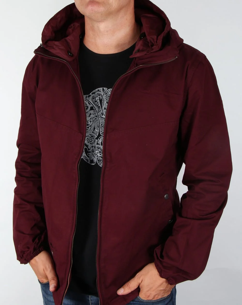 Pretty Green Sevenoaks Jacket Burgundy - Image 2