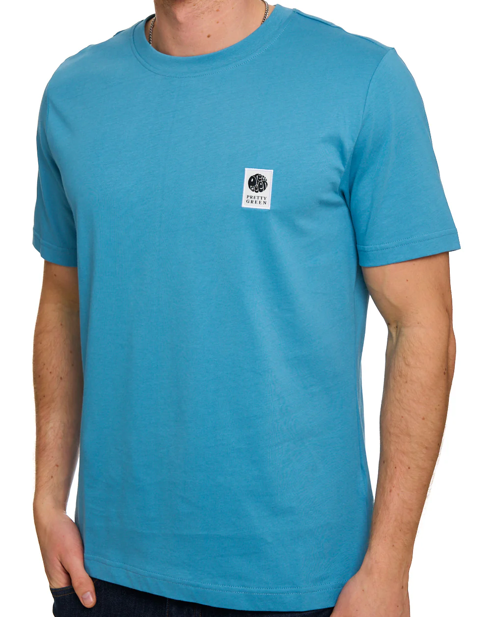 Pretty Green Sinclair T Shirt Blue - Image 2
