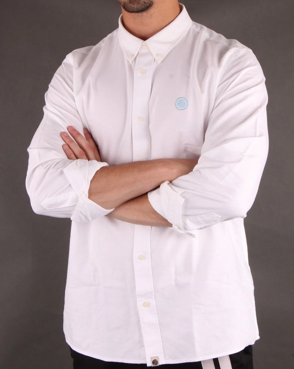Pretty Green Sterling Oxford Shirt White - Image 3