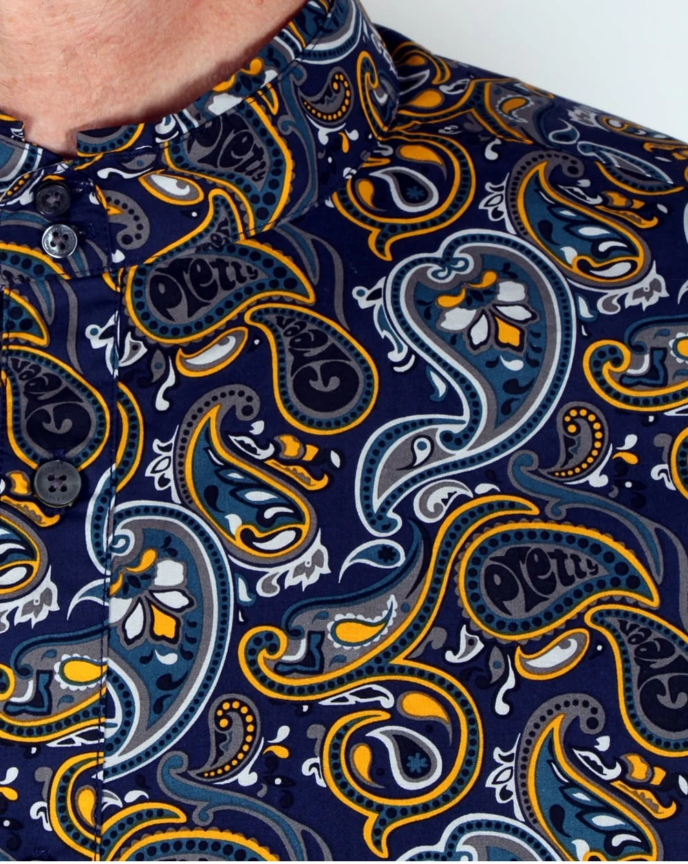 Pretty Green Stretford Kaftan Navy - Image 2