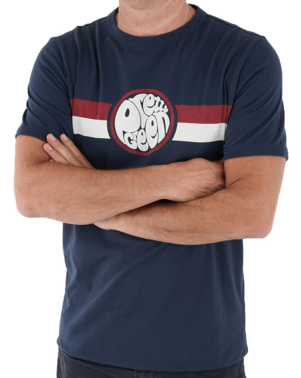 Pretty Green Tilby T-shirt Navy - Image 3