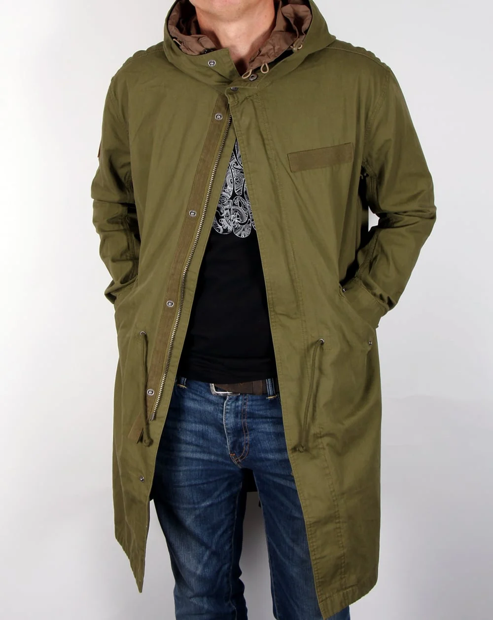 Pretty Green Winchester Parka Khaki - Image 3