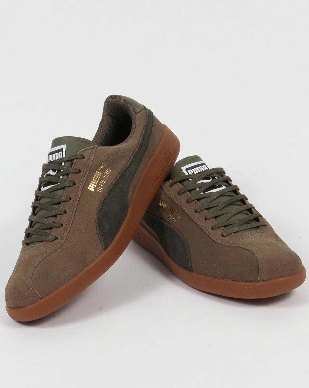 Puma Bluebird Trainers Olive/Forest - Image 3