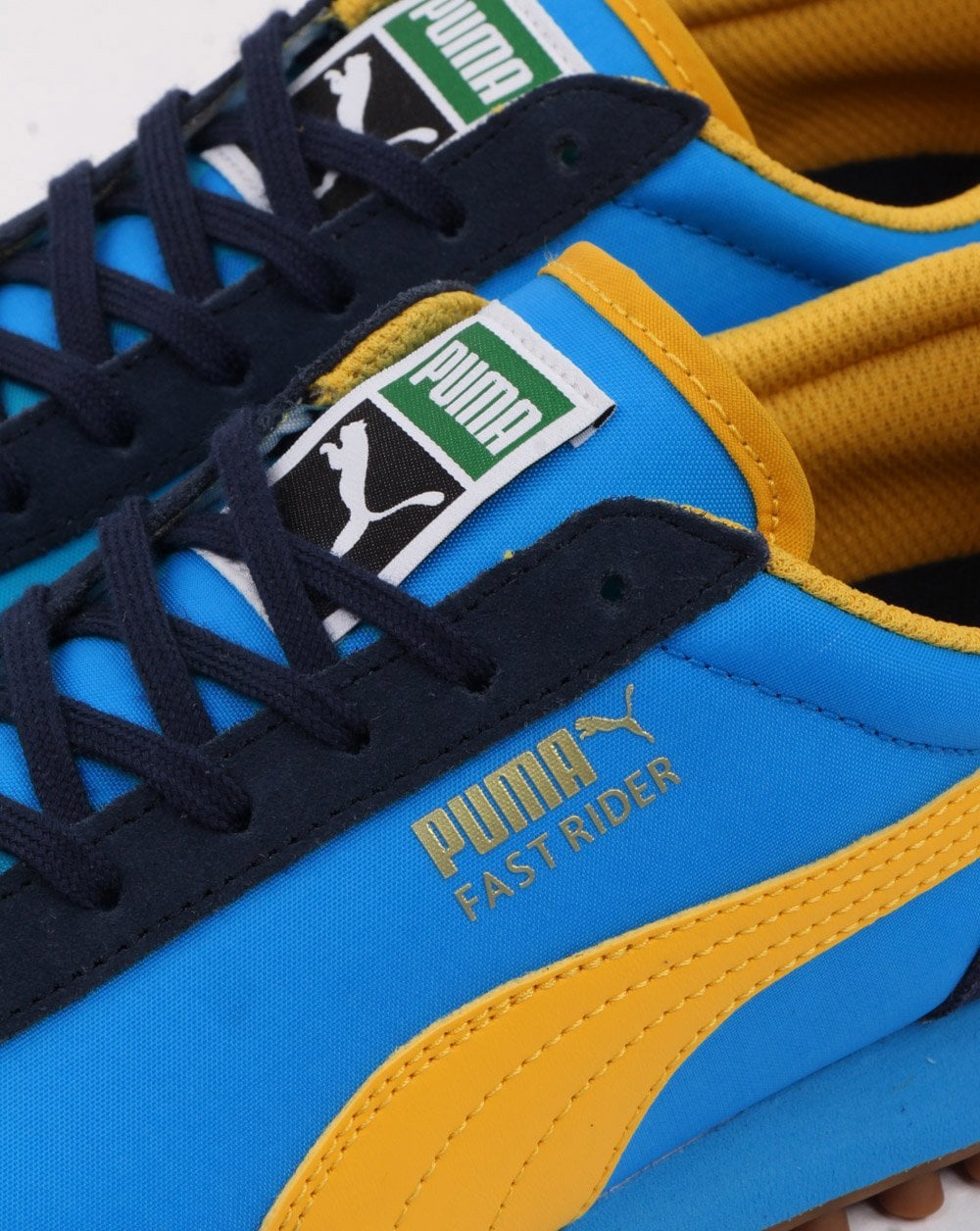 Puma Fast Rider Trainer Blue/Yellow - Image 4