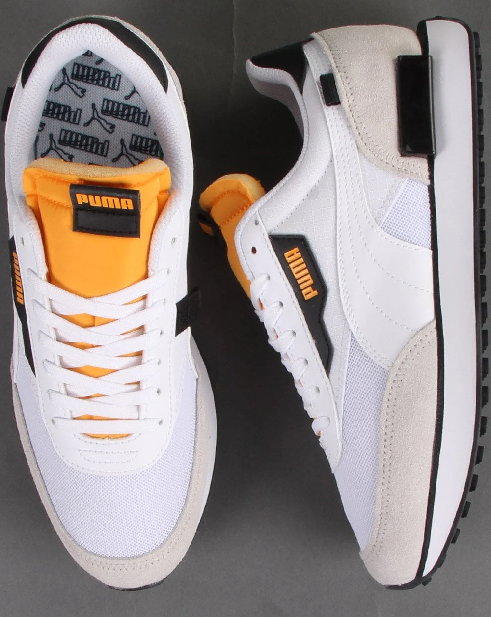 Puma Future Rider Core Trainers White/Grey - Image 2