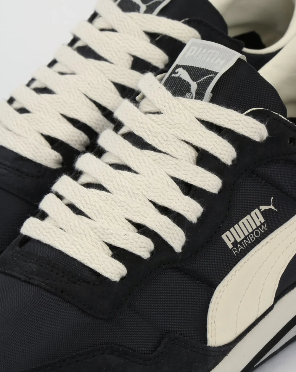 Puma Rainbow SC Trainers Black/Whisper White - Image 4