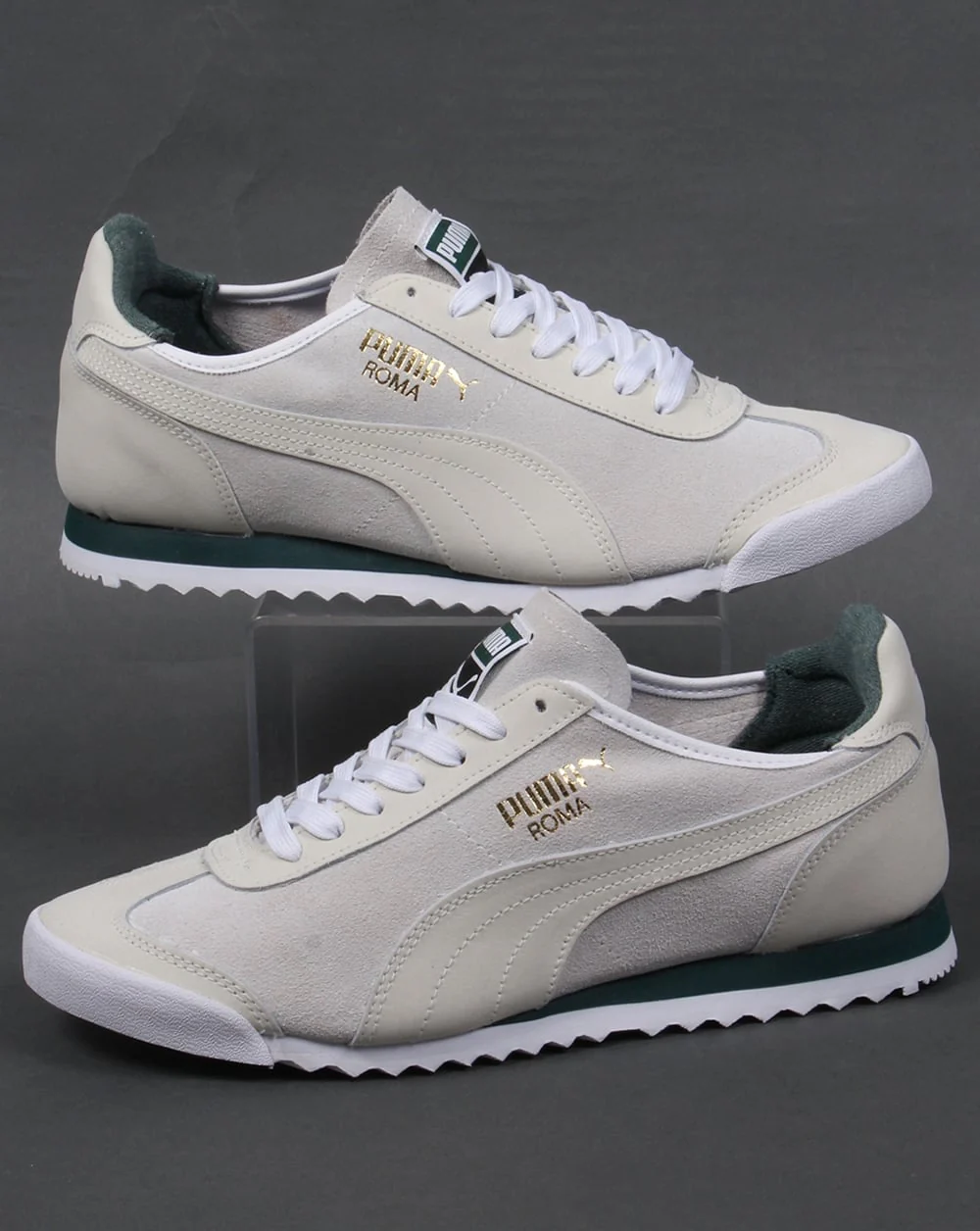 Puma Roma OG Leather Trainers White/Green