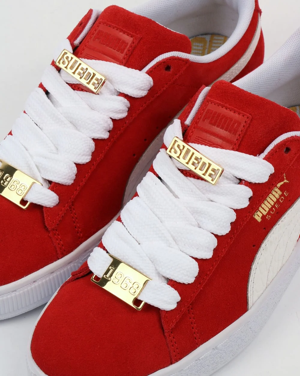 Puma Suede Classic Bboy Fabulous Trainers Red/white - Image 3