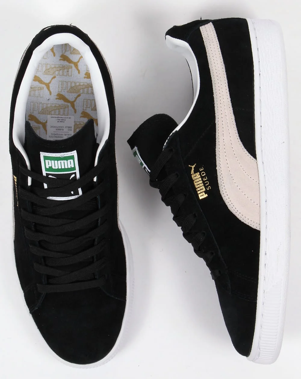 Puma Suede Classic Trainers Black/White - Image 2