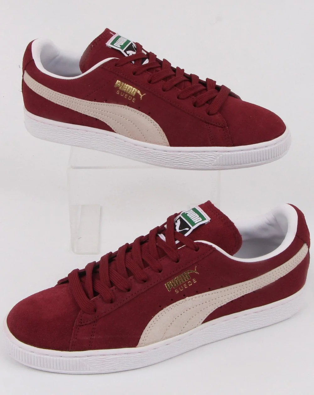 Puma Suede Classic Trainers Burgundy/white